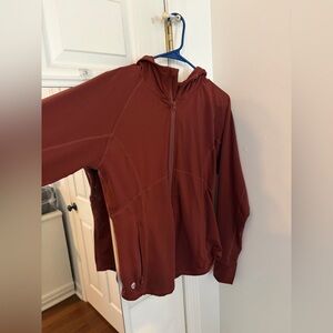 Rust Red Zip-Up Hoodie Senita Athletics